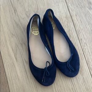 Pom D'Api girls Blue Ballet Flats leather 30
